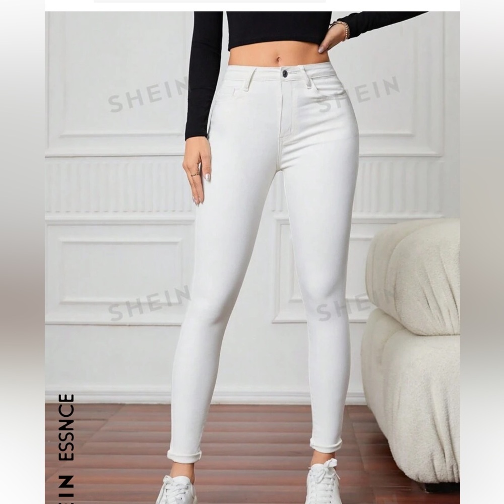 White Stretch Jeans